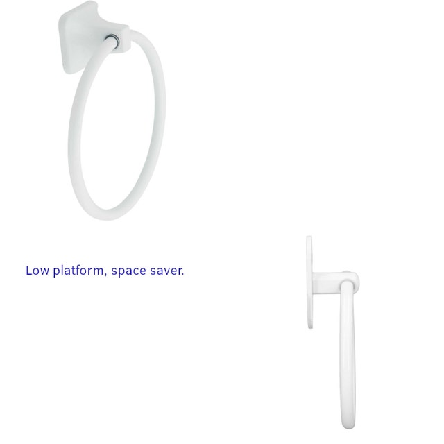 Franklin Brass Futura Towel Ring - White - photo 5