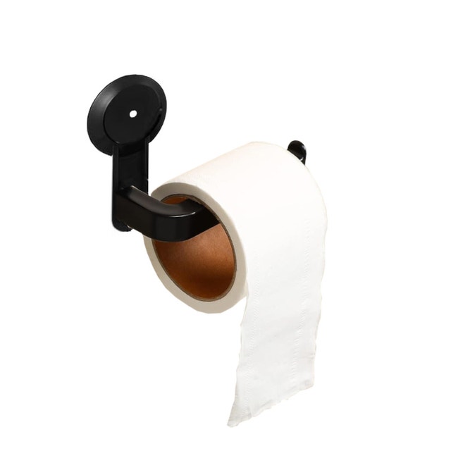 Toilet Paper Holder for Bathroom Tissue (Matte Black) - photo 2