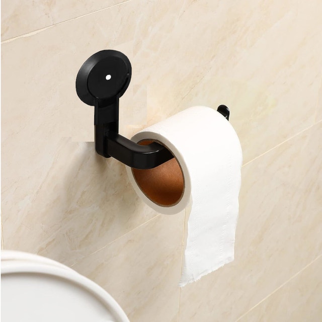 Toilet Paper Holder for Bathroom Tissue (Matte Black) - photo 4
