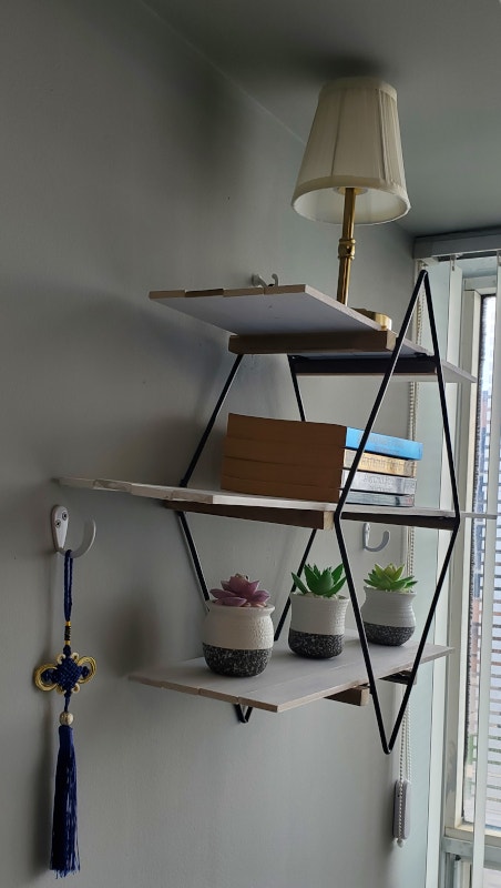 Decorative Display Shelf - Geometric, Diamond Shape - photo 5