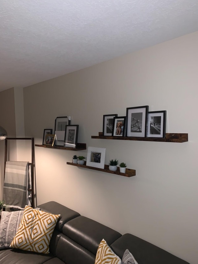 36 Inch Black Floating Wall Ledge Shelves Set of 3 - photo 4