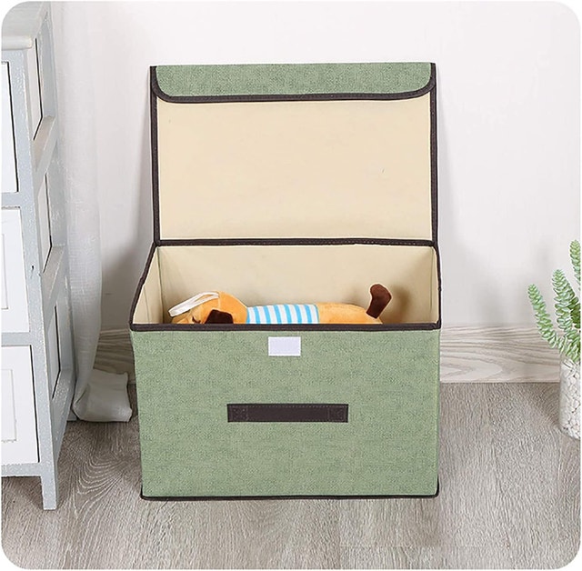 FOLDABLE STORAGE BINS with LID - photo 3