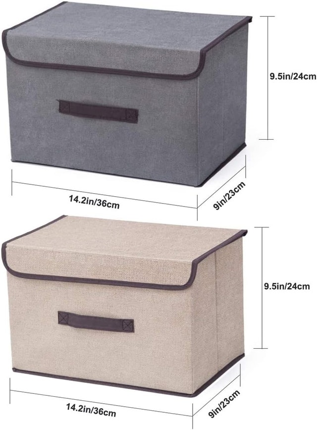 FOLDABLE STORAGE BINS with LID - photo 4