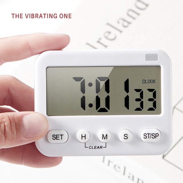 3-in-1 Kitchen Timer, Clock, Alarm Clock with Large Display - photo 2
