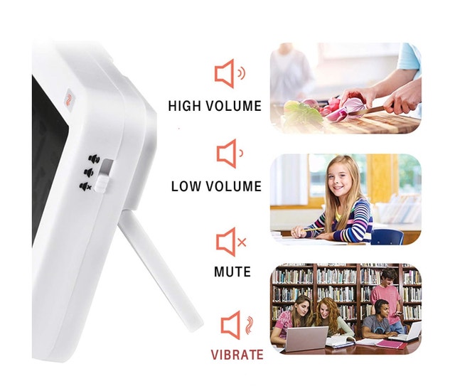 3-in-1 Kitchen Timer, Clock, Alarm Clock with Large Display - photo 5
