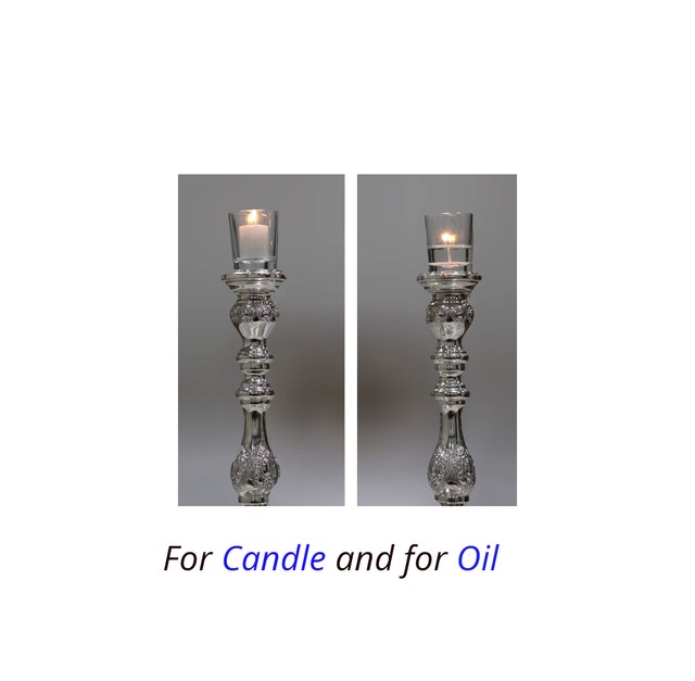 Glass Candle/Oil Holders, Neironim, 7 pcs