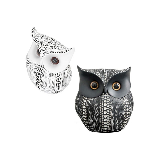 Owl Decor Statue, Resin Sculpture for Home Decoration