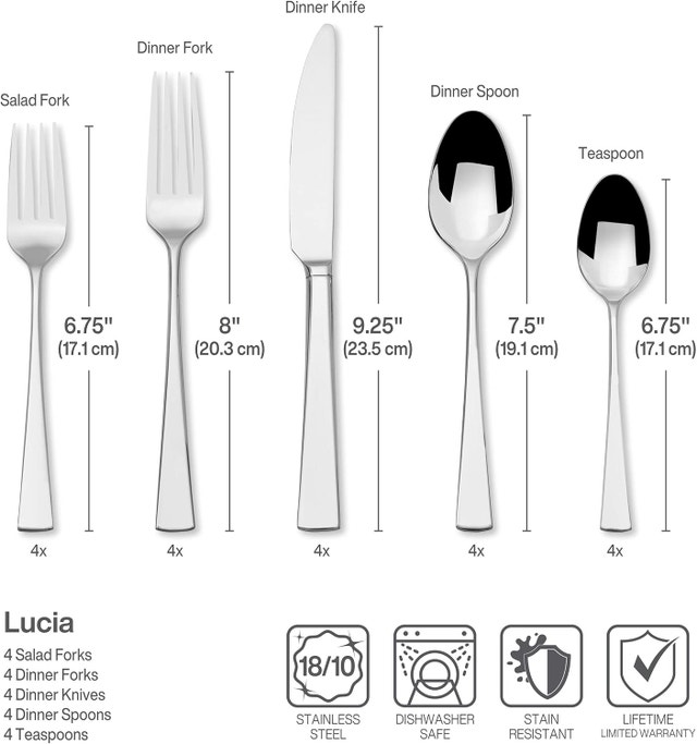 30 Piece Flatware Set - comes with gift case - photo 2