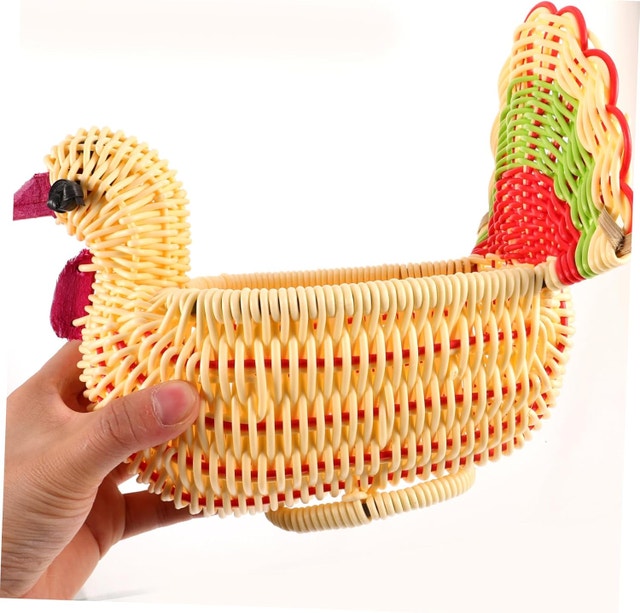 Thanksgiving Turkey Table Decor Bread Basket