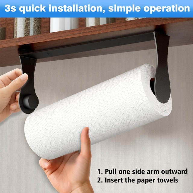 Paper Towel Holder Under Cabinet or Wall Mount - photo 3