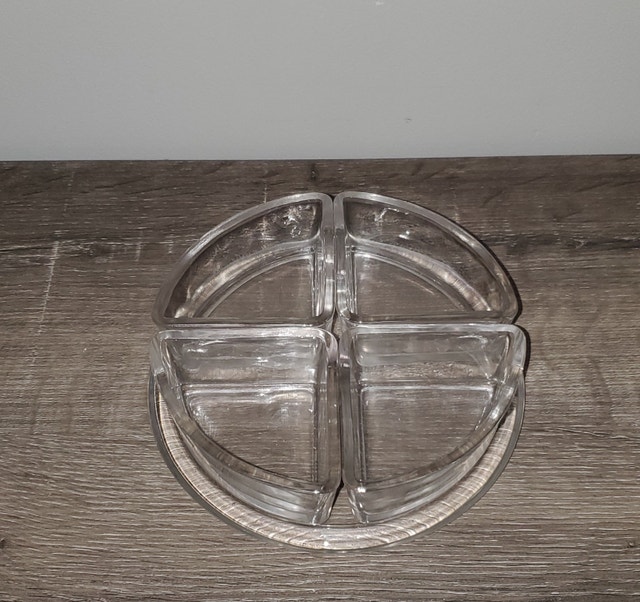SECTIONAL SERVING TRAY SET - Elegant Center Piece - set of 5