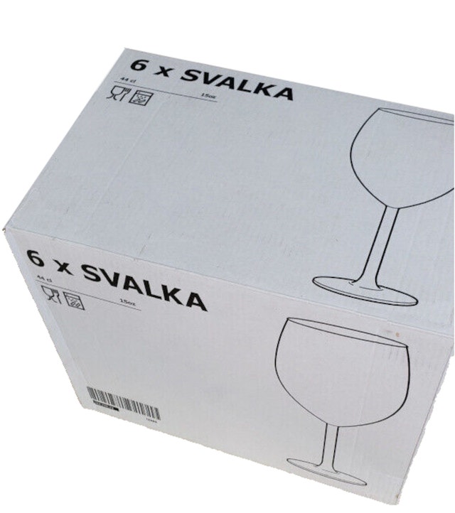 Set of 6 Large Wine Glasses (44 cl / 15 oz)
