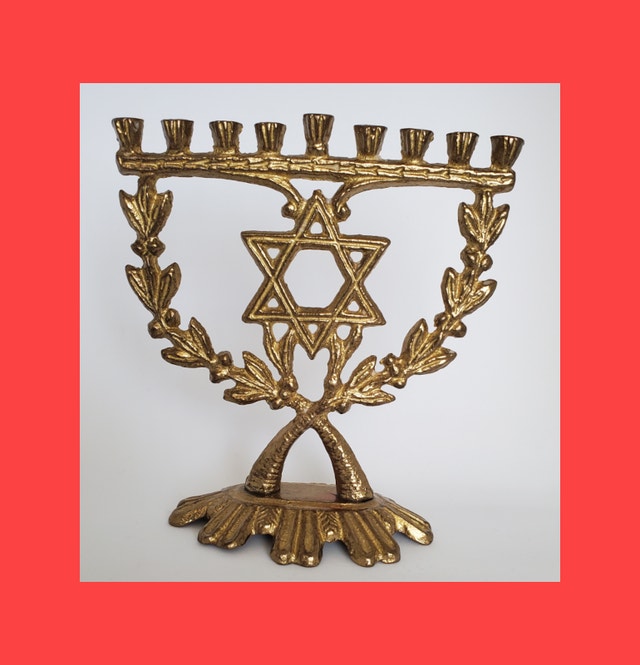 Candle Holder - Bronze Menorah