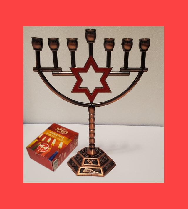 Seven Branch Menorah Candle Holder - photo 2