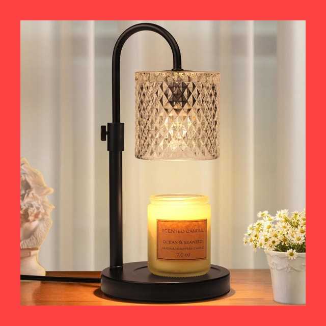 Candle Warmer Lamp with Adjustable Height, Timer, Dimmer, BLACK