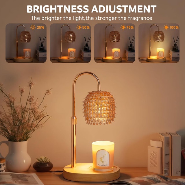 Candle Warmer Lamp with Timer, Dimmer & Adjustable Height - photo 3