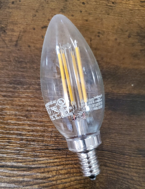 Tall Metal Table Lamp with Glass Shade - photo 2