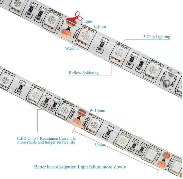 Full Spectrum LED Plant Grow Light Strip - 16.4FT - photo 2