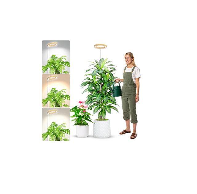 Full Spectrum LED Grow Light - Adjustable Height, Timer