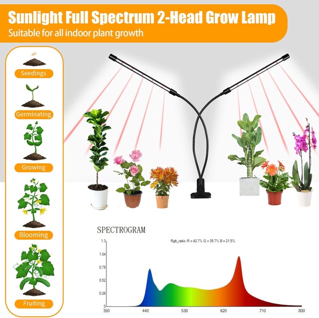 LED Plant Growth Light with Timer - photo 2