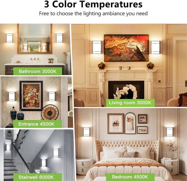 Adjustable Wall Sconce Light - 3000K/4500K/6000K - photo 5