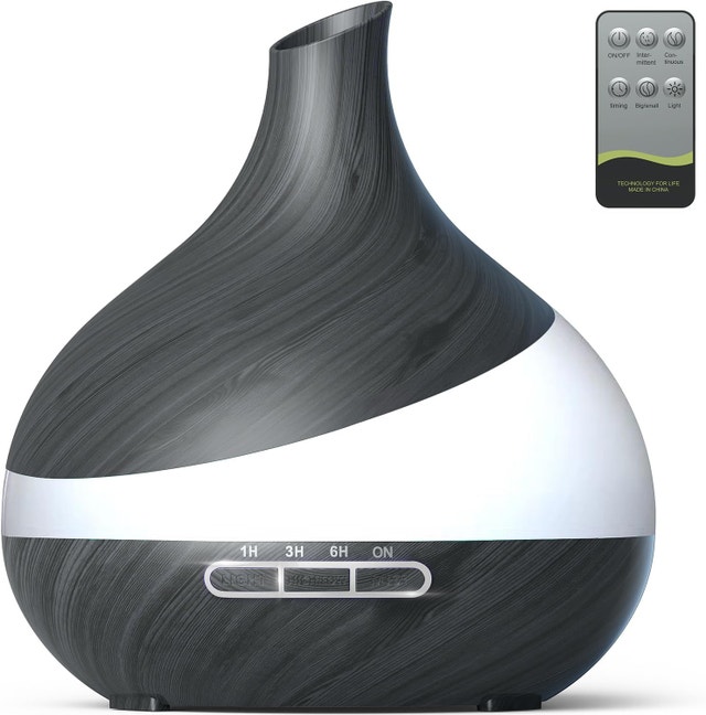 Aroma Diffuser with Remote, Humidifier, 14 Color LED Night Light - photo 2