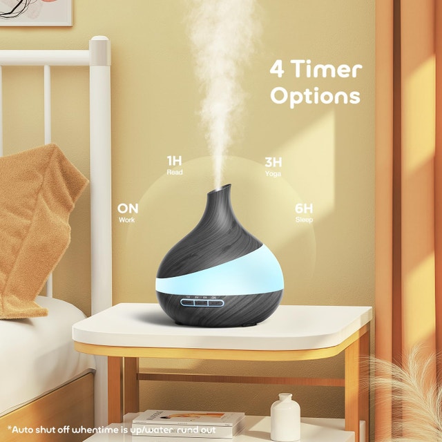 Aroma Diffuser with Remote, Humidifier, 14 Color LED Night Light - photo 3