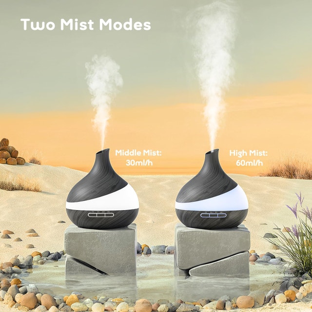 Aroma Diffuser with Remote, Humidifier, 14 Color LED Night Light - photo 5