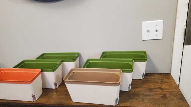 Rectangle Plant Pots with Visual Water Level (Set of 6)