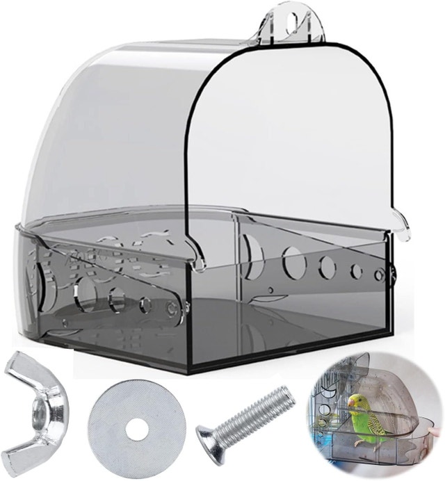 Bird Bath-House (gray) / Alternative Feeder - photo 2