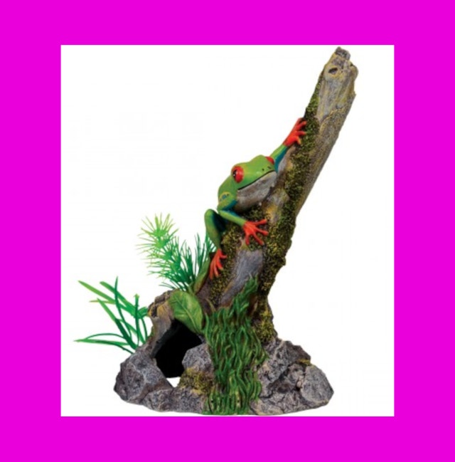 FISH TANK DECOR: Aquarium Deocoration TREE-FROG Ornament