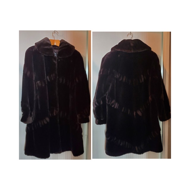 Beautiful Fur coat - Blackish-Dark-Brown Faux - NEW! - $80 O.B.O