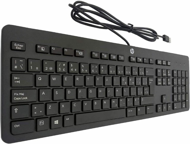 HP USB Slim Ergonomic Keyboard - photo 2