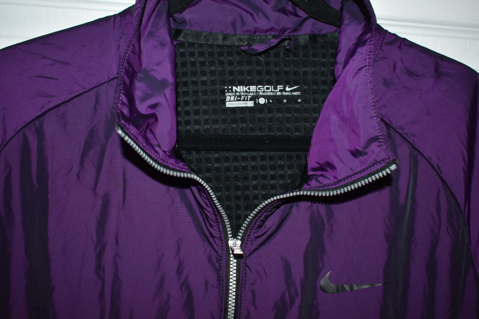 Nike Woman Purple Golf Windbreaker SZ L - photo 3