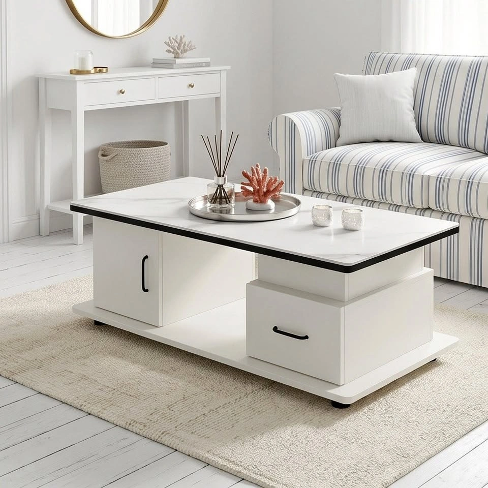 Elegant Marble Texture Coffee Table - From $95