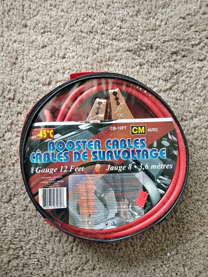 Car Battery Booster Cables - NEW (Never Used)