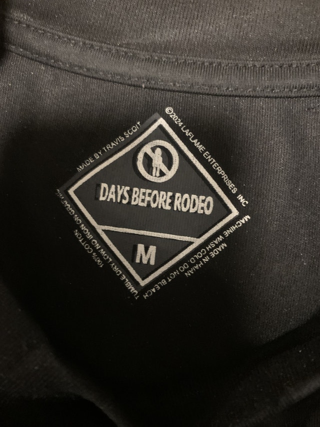 Travis Scott Days Before Rodeo T-Shirt (Men's size M) - photo 3