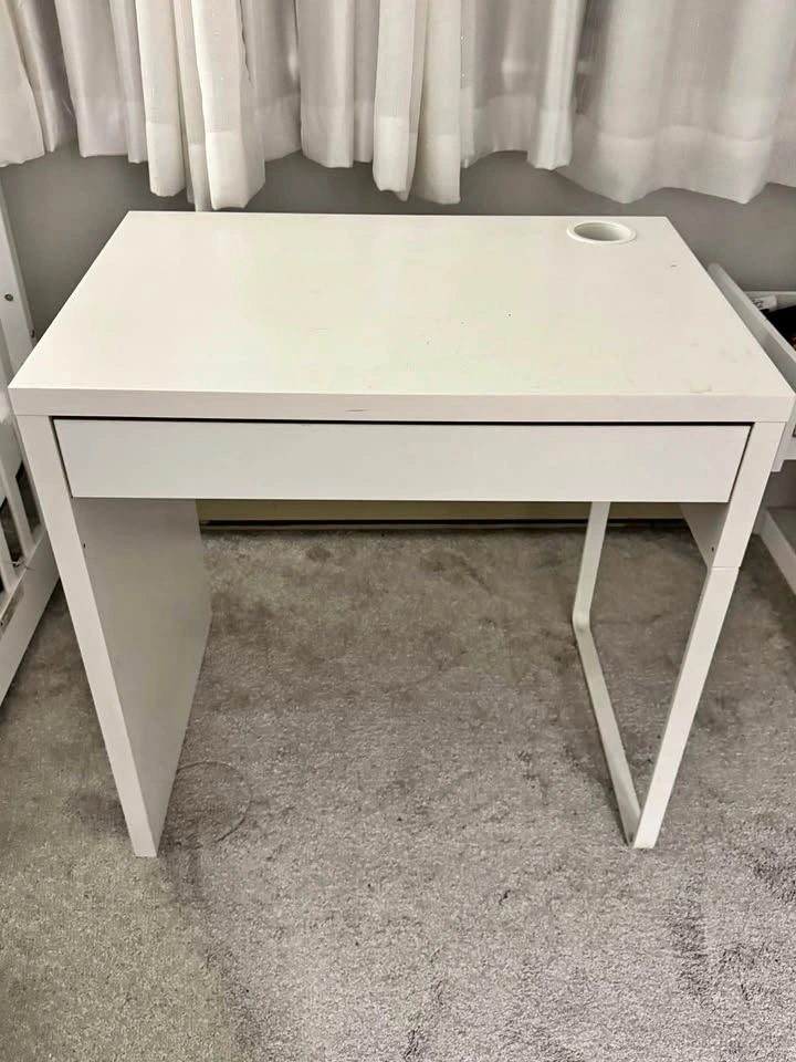 Ikea Micke Desk - White, Assembled