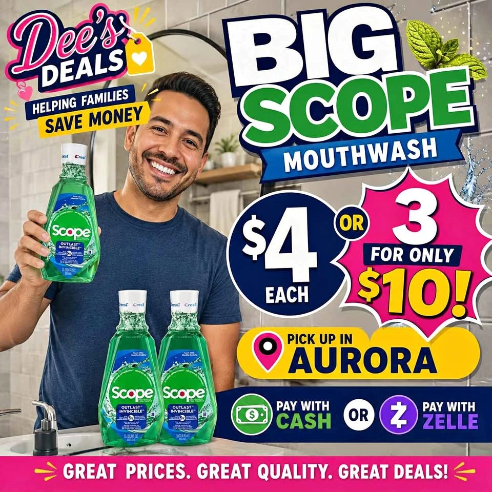 Scope Mouthwash ONLY $4 EACH