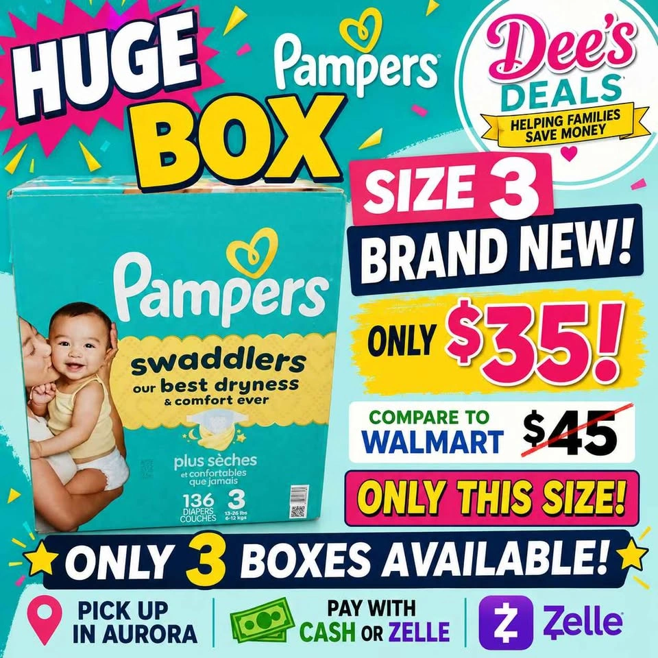 Huge box of size 3 Diapers ONLY $35! - photo 2