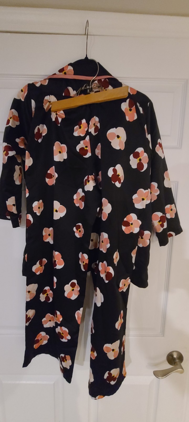 Kate Spade New York 2-Piece Silky Satin Floral Pajama Set SZ S - photo 3