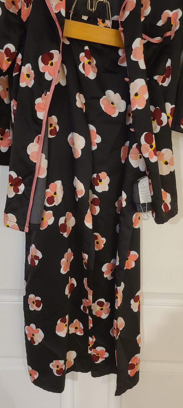 Kate Spade New York 2-Piece Silky Satin Floral Pajama Set SZ S - photo 4