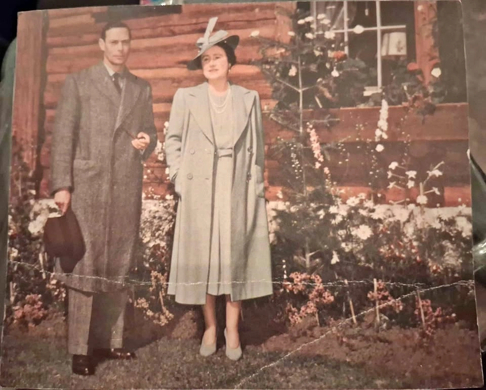 Vintage Photo: King George VI & Queen Mother 1939 Royal Tour Can