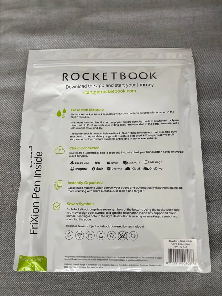 Rocketbook Core Reusable Spiral Notebook image indicator(2)
