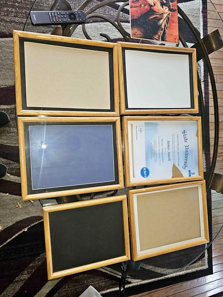Wood oak picture frames