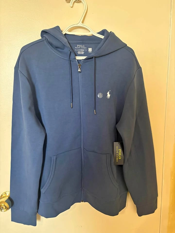 Polo Ralph Lauren Double-Knit Full-Zip Hoodie (Large)