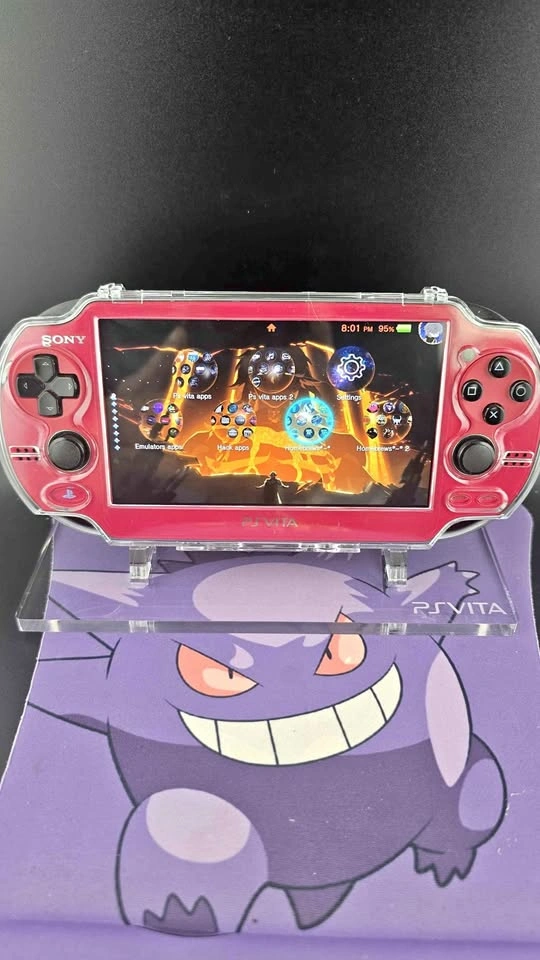 🔥 PS Vita 1000 OLED Red – Fully Modified) 🔥