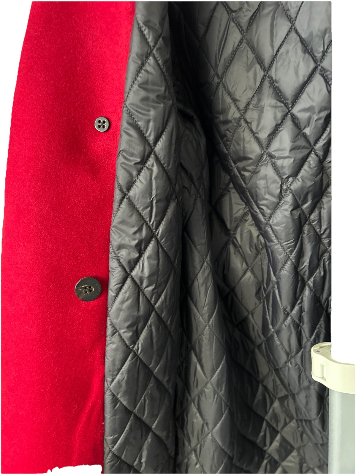 SOIA & KYO Ines Scarlet Belted Wool Coat - Size M - photo 5