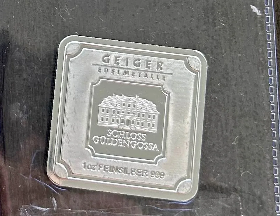 1 oz Pure Silver Geiger Bar