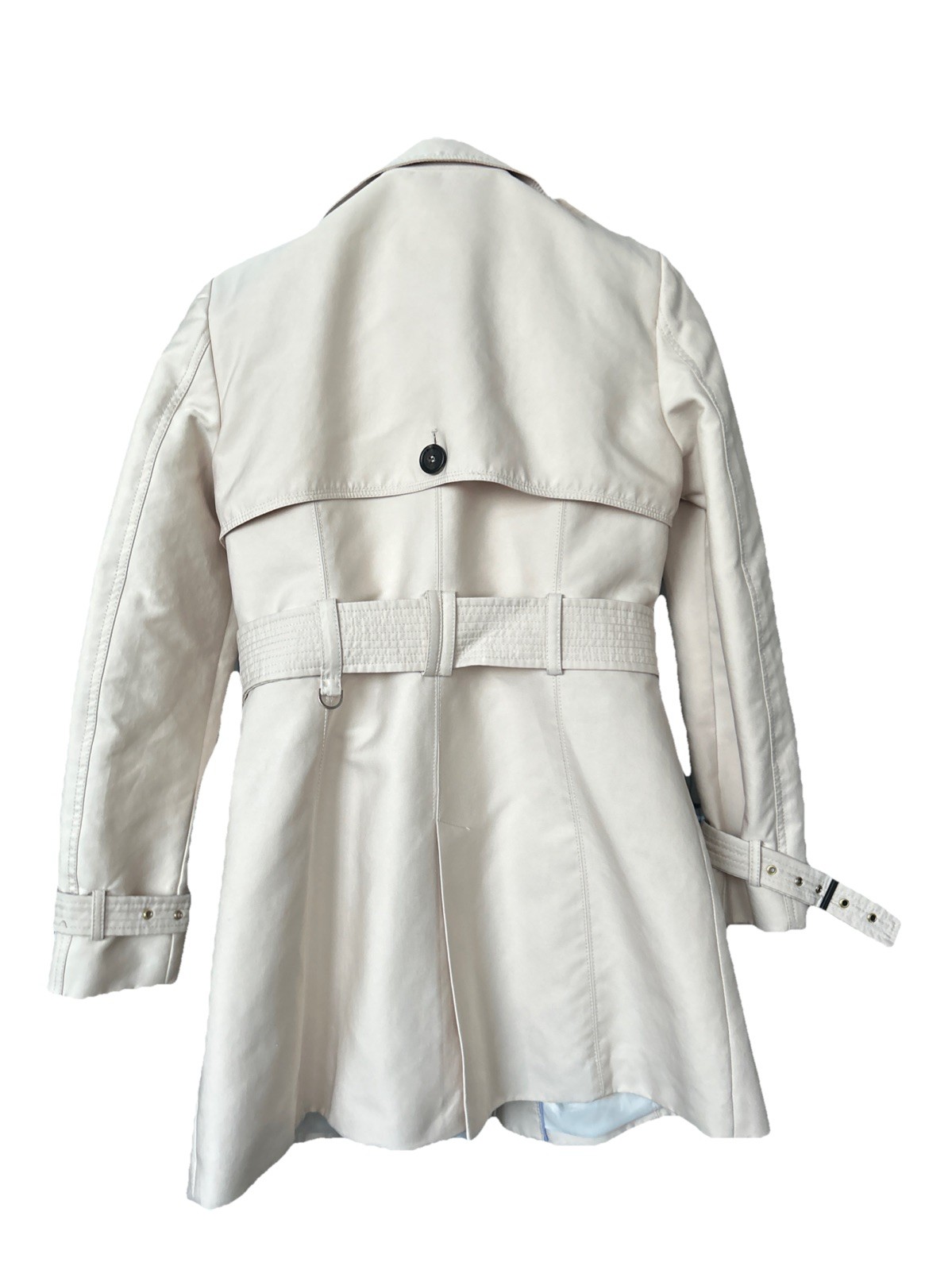 Zara Women Beige Belted Trench Coat, Size M - photo 4